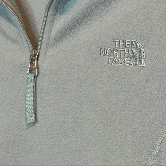 The North Face Women's TKA Glacier Fleece Quarter Zip Mid Grey M - Picture 3 of 6